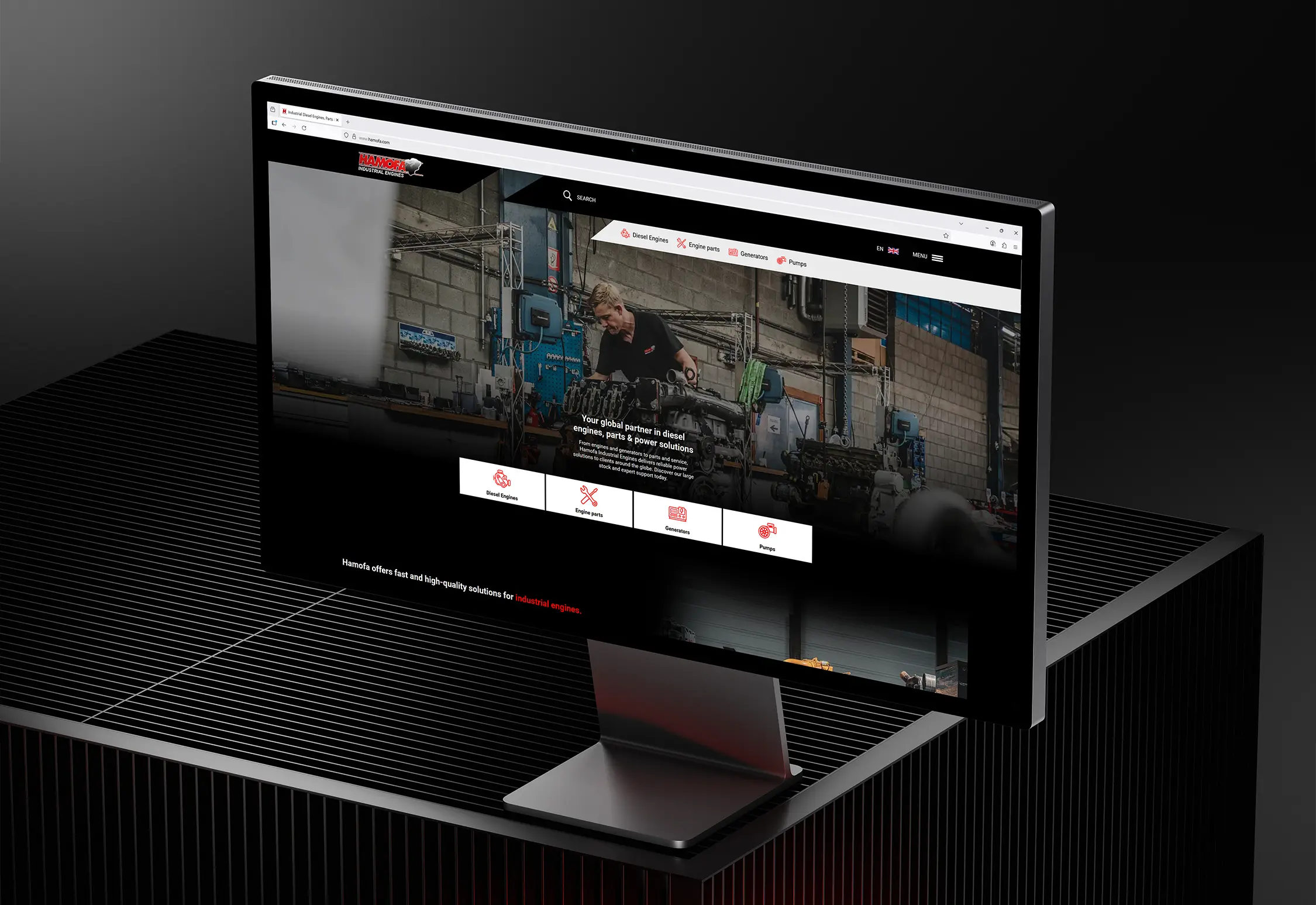 web development, Hamofa Industrial Engines