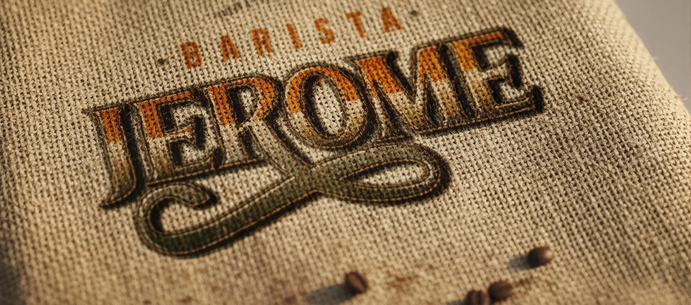 logo barista Jerome op koffieboon zakken