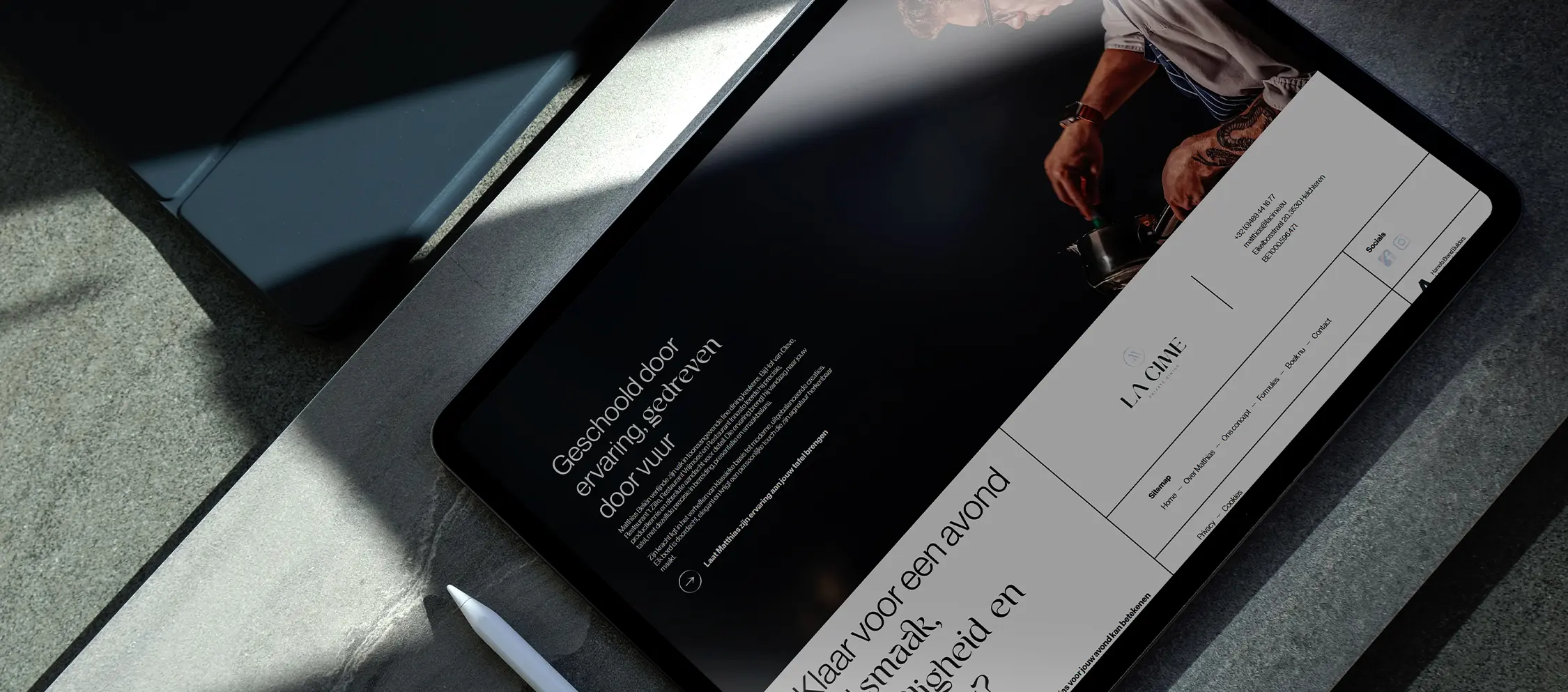 webdevelopment showcase op ipad